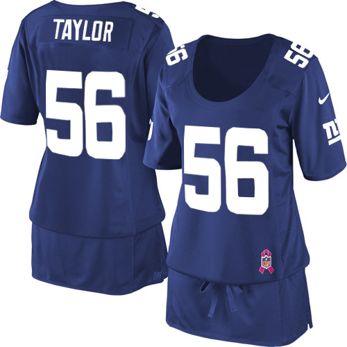 Women's Game J.T. Thomas Nike Jersey Black - #55 Fashion NFL New York Giants